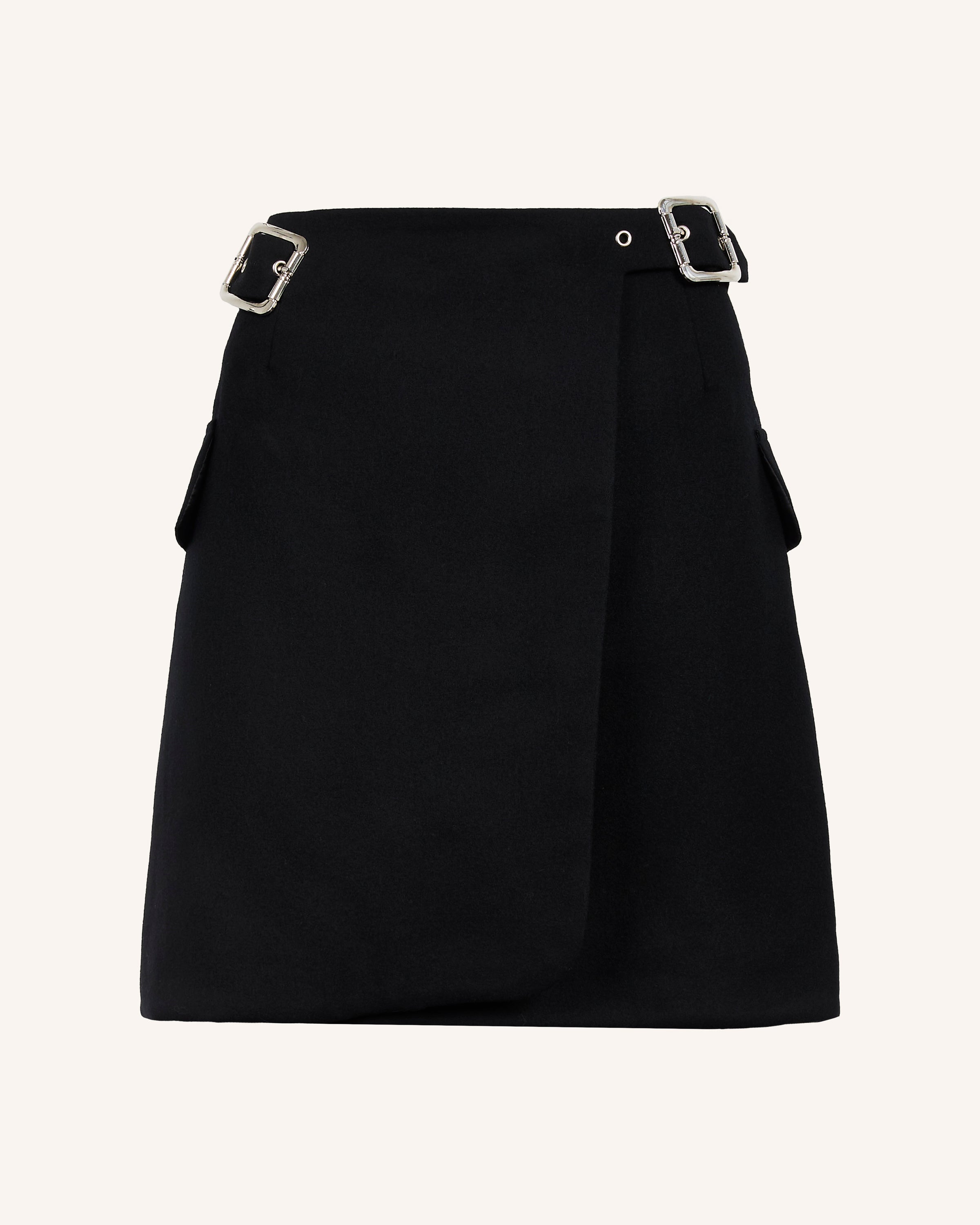 Semi-fitted A-line Wrap Skirt
